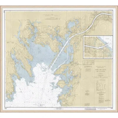 Wendover Art Group Cape Cod Canal - Picture Frame Graphic Art On Paper In Blue;white;beige