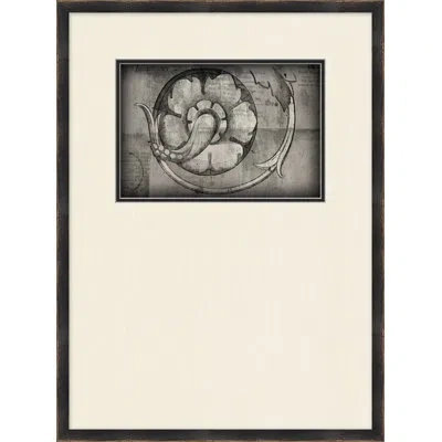 Wendover Art Group Capital Detail 1 - Picture Frame Drawing Print On Paper In Black;gray