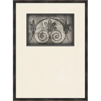 Wendover Art Group Capital Detail 8 - Picture Frame Drawing Print On Paper In Black;gray