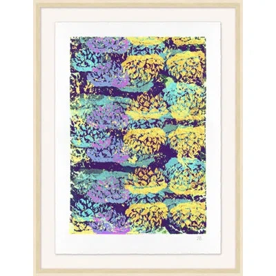Wendover Art Group Cascading Lilies 1 - Picture Frame Graphic Art On Paper In Yellow;purple