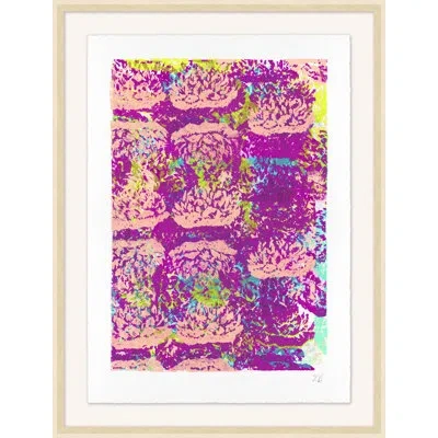 Wendover Art Group Cascading Lilies 4 - Picture Frame Graphic Art On Paper In Pink;purple