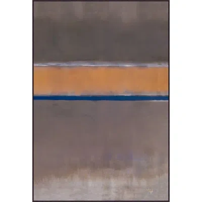 Wendover Art Group Chance Encounter - Floater Frame Painting In Brown;orange;navy