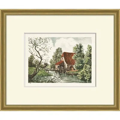 Wendover Art Group Charming Country 2 - Picture Frame Painting On Paper In White;green;red;beige