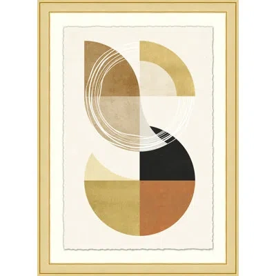 Wendover Art Group Circled 2 - Picture Frame Graphic Art On Paper In Brown