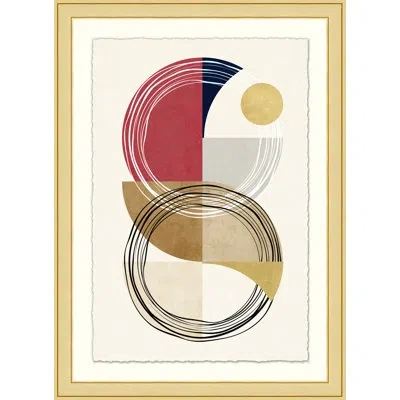 Wendover Art Group Circled 3 By No Artist - Picture Frame Graphic Art On Paper In Multi
