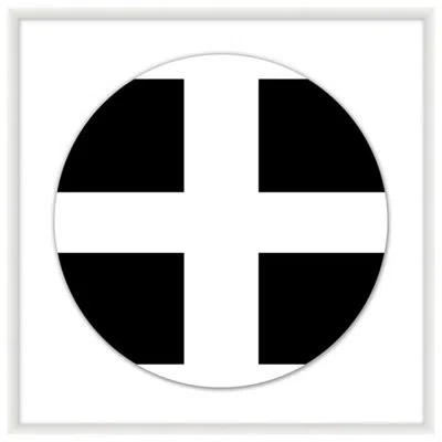 Wendover Art Group Circular Geometric 1 By Thom Filicia - Picture Frame On Paper In Black;white