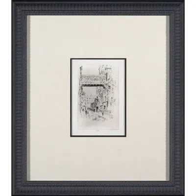 Wendover Art Group City Engraving Series Ii - Picture Frame Painting On Paper In Black;white