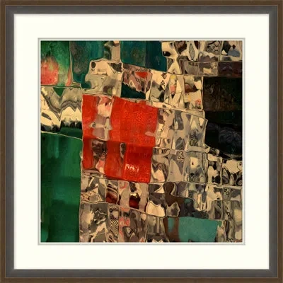 Wendover Art Group City Glass 2 - Picture Frame Graphic Art On Paper In Black;green;red;gold