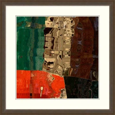 Wendover Art Group City Glass 3 - Picture Frame Graphic Art On Paper In Black;green;gray;red