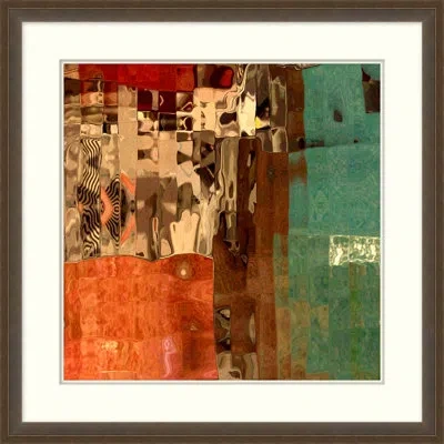 Wendover Art Group City Glass 4 - Picture Frame Graphic Art On Paper In Brown;green;red;gold