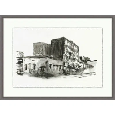 Wendover Art Group City Sketch - Picture Frame Painting In Black;white