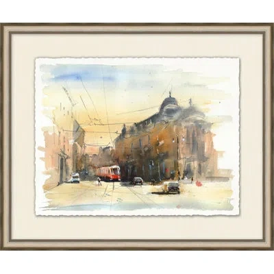 Wendover Art Group City Walk 1 - Picture Frame Painting On Paper In Multi