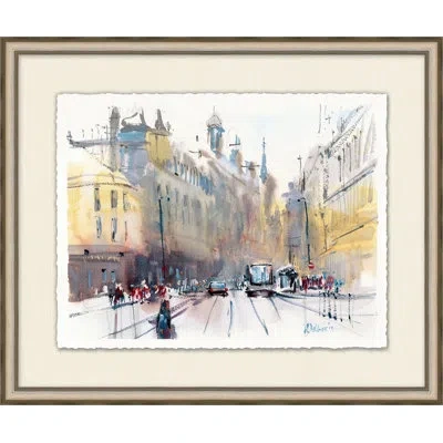 Wendover Art Group City Walk 10 - Picture Frame Painting On Paper In Multi
