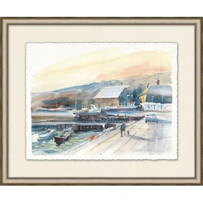Wendover Art Group City Walk 4 - Picture Frame Painting On Paper In Brown