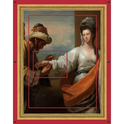 Wendover Art Group Classical Gesture 1 In Ivory,brown,orange,blue