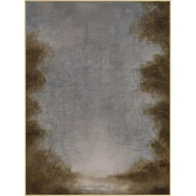 Wendover Art Group Clear Morning - Floater Frame Painting On Canvas In Brown