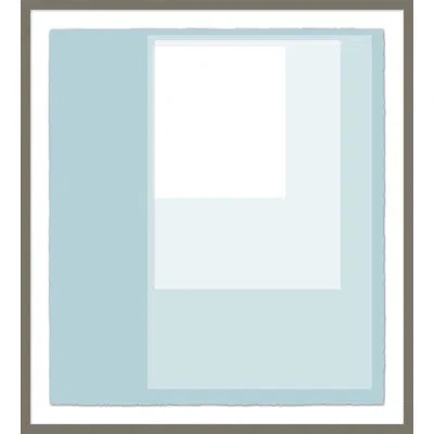 Wendover Art Group Clear Pool 2 By Christopher Kennedy - Picture Frame Graphic Art Print On Paper In White;light Blue