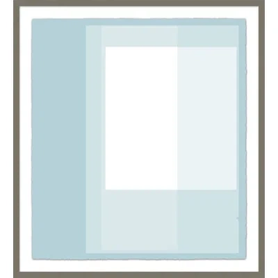 Wendover Art Group Clear Pool 3 By Christopher Kennedy - Picture Frame Graphic Art Print On Paper In White;light Blue