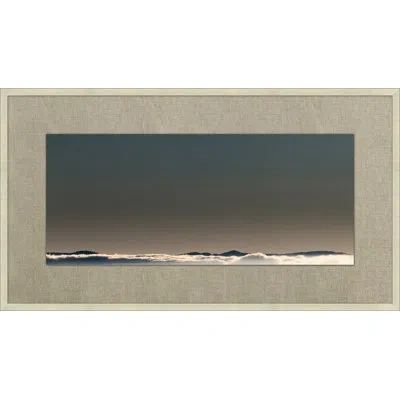 Wendover Art Group Cloud Break By Thom Filicia - Picture Frame Photograph On Paper In Brown;dark Blue
