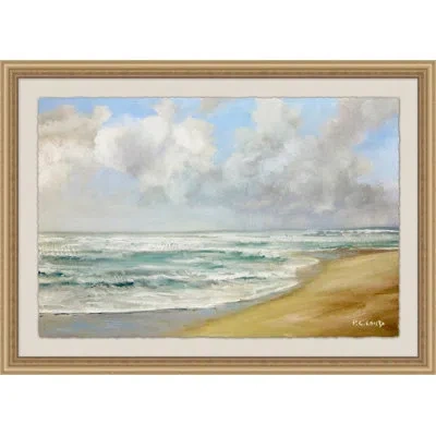 Wendover Art Group Coastal Calm - Picture Frame Painting In Blue;gray;beige