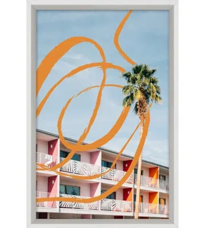 Wendover Art Group Coastal Craze 1 By Christopher Kennedy - Single Picture Frame Print On Paper In Blue,white,green,orange