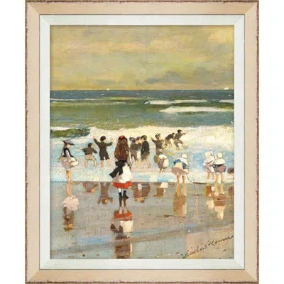 Wendover Art Group Coastal Impressions 12 - Picture Frame Painting On Paper In Blue;brown;white;green