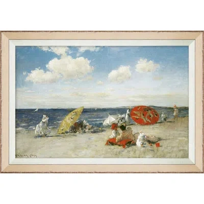 Wendover Art Group Coastal Impressions 3 - Picture Frame Painting On Paper In Blue;white;beige