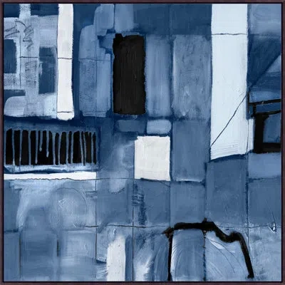 Wendover Art Group Cobalt Shades 2 By Christopher Kennedy - Painting On Canvas In Blue;black;white