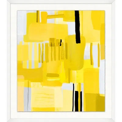 Wendover Art Group Cocktail Hour 2 By Christopher Kennedy - Painting On Paper In White;yellow