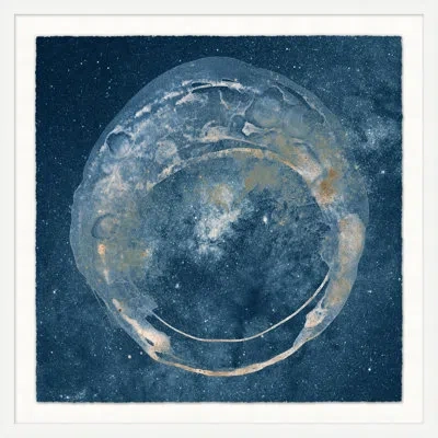 Wendover Art Group Coffee Moon 1 By Mat Sanders - Graphic Art On Paper In Blue;beige