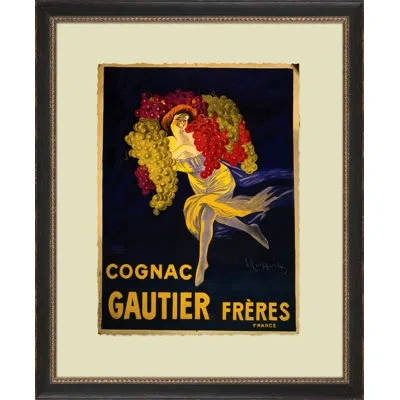 Wendover Art Group Cognac - Picture Frame Advertisements On Paper In Black;red;gold