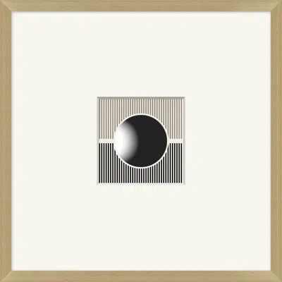 Wendover Art Group Coined Stripe 1 By Thom Filicia - Picture Frame Graphic Art On Paper In Black;gray;beige
