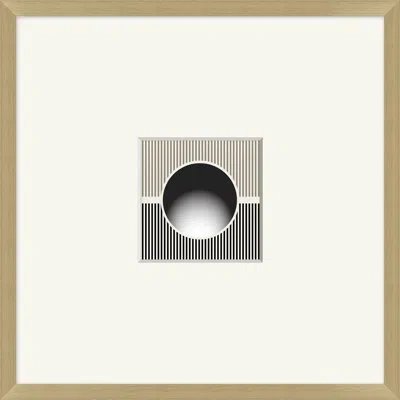 Wendover Art Group Coined Stripe 2 By Thom Filicia - Picture Frame Graphic Art On Paper In Black;gray;beige