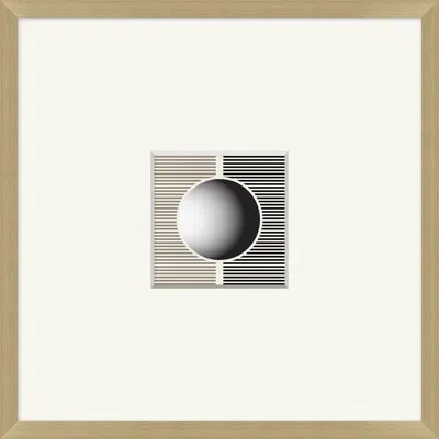 Wendover Art Group Coined Stripe 8 By Thom Filicia - Picture Frame Graphic Art On Paper In Black;gray;beige