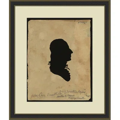 Wendover Art Group Colonial Male Silhouette 4 - Picture Frame Graphic Art On Paper In Black;beige