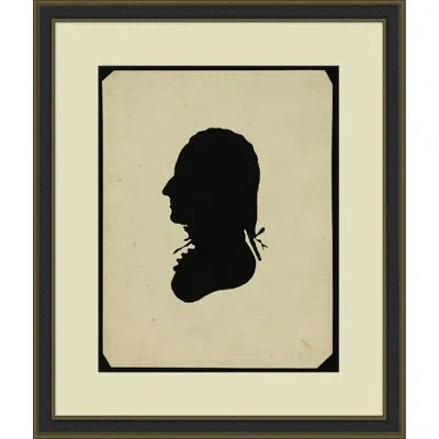 Wendover Art Group Colonial Male Silhouette 5 - Picture Frame Graphic Art On Paper In Black;beige