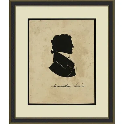 Wendover Art Group Colonial Male Silhouette 6 - Picture Frame Graphic Art On Paper In Black;beige