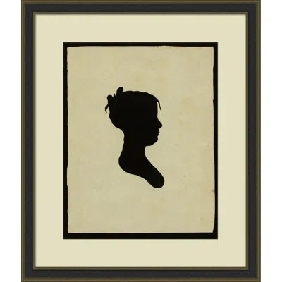 Wendover Art Group Colonial Silhouette V - Picture Frame Graphic Art On Paper In Black;beige