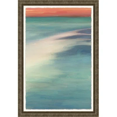 Wendover Art Group Color Impressions By Thom Filicia - Picture Frame Painting On Paper In Teal;ocean;peach