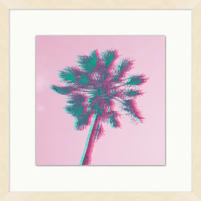 Wendover Art Group Color Pop Palms 1 By Mat Sanders - Single Picture Frame Print On Paper In Purple,pink,blue
