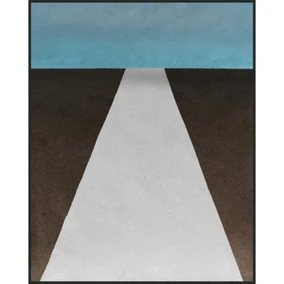 Wendover Art Group Color Study Tan And Brown By Thom Filicia - Floater Frame Painting On Canvas In Brown;beige;sky