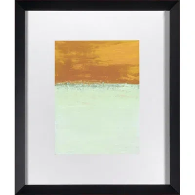 Wendover Art Group Colorfields Ii - Picture Frame Painting On Paper In Orange;aquamarine