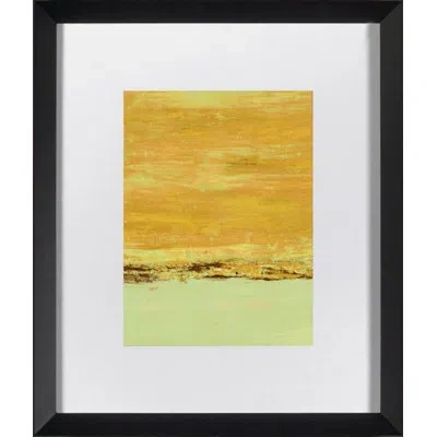 Wendover Art Group Colorfields Iii - Picture Frame Painting On Paper In Green;yellow