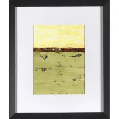 Wendover Art Group Colorfields Iv - Picture Frame Painting On Paper In Green;yellow