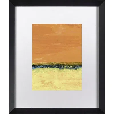 Wendover Art Group Colorfields V - Picture Frame Painting On Paper In Yellow;orange