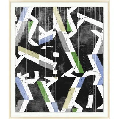 Wendover Art Group Common Ground 1 By Lillian August - Picture Frame Graphic Art On Paper In Blue;black;white;green