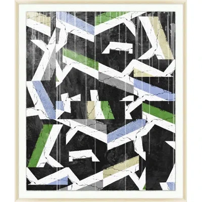 Wendover Art Group Common Ground 2 By Lillian August - Picture Frame Graphic Art On Paper In Blue;black;white;green