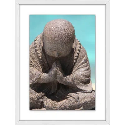 Wendover Art Group Contemporary Gallery - Buddha By Lillian August - Single Picture Frame Photograph In Blue;brown