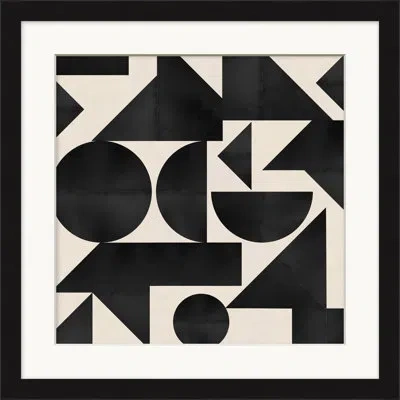 Wendover Art Group Contemporary Gallery - Negative Space 1 By Lillian August - Single Picture Frame Graphic Art In Black;beige