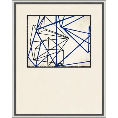 Wendover Art Group Convex 6 - Picture Frame Graphic Art On Paper In Blue;black